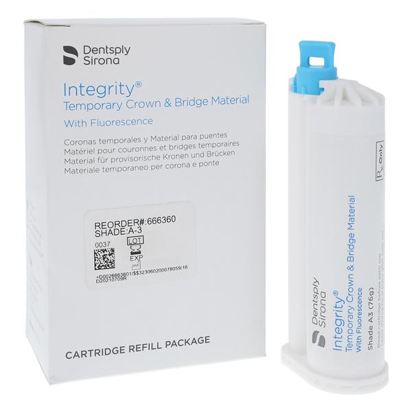 Dentsply Sirona Integrity Temporary Material Shade A3 Cartridge Refill Package Dentsply Sirona Integrity Temporary Material Shade A3 Cartridge Refill Package
